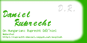 daniel ruprecht business card